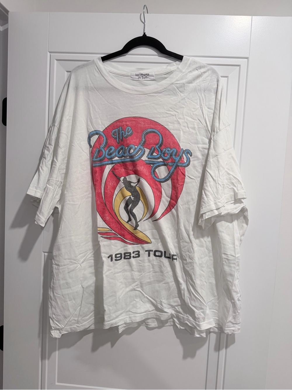 Daydreamer White Beach Boys Graphic Short Sleeve Tee